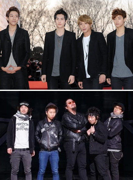 (위)씨엔블루와 크라잉넛 / 사진= 머니투데이 스타뉴스, CJ E&M 제공