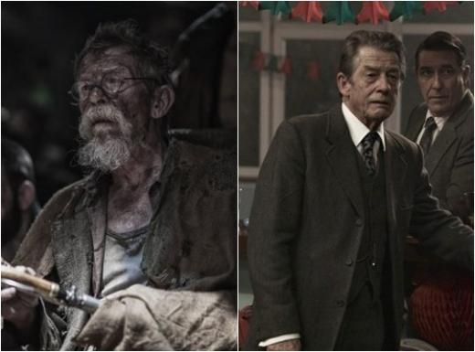 영화 '설국열차'의 존 허트(사진 왼쪽)와 '팅커 테일러 솔져 스파이'의 존 허트 / 사진=영화스틸