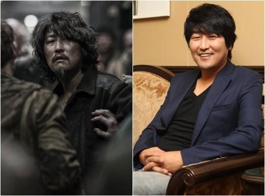 영화 '설국열차'의 송강호(사진 왼쪽)와 송강호 인터뷰 사진 / 사진=영화스틸, 머니투데이 스타뉴스