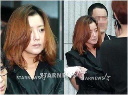 고 김종학 PD 영결식에 참석한 배우 김희선 / 사진=최부석 기자