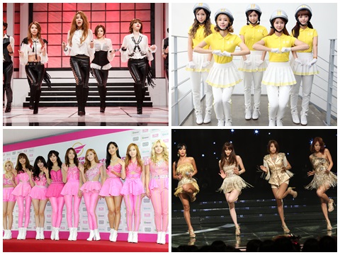 (왼쪽 위부터 시계방향) 브라운아이드걸스 크레용팝 씨스타 소녀시대 / 사진= 머니투데이 스타뉴스