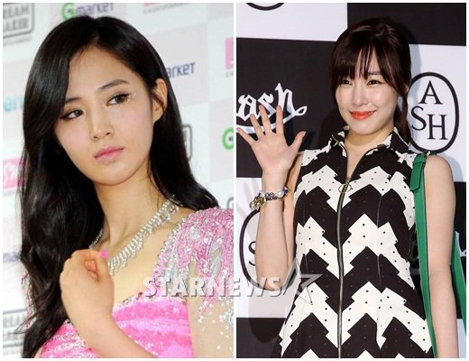 소녀시대 유리(왼쪽) 티파니/사진=스타뉴스