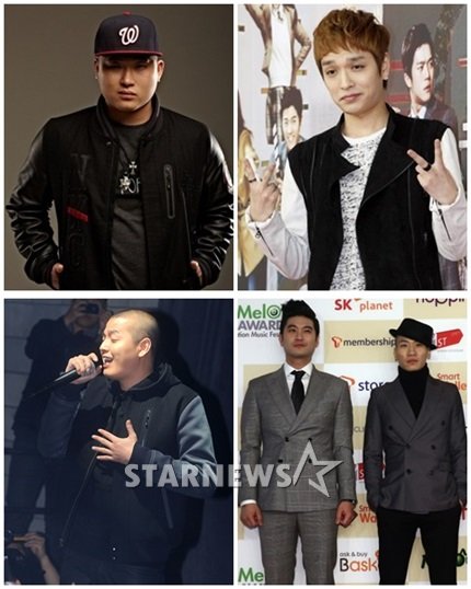 스윙스 사이먼디 다이나믹듀오 이센스(왼쪽 위부터 시계방향)