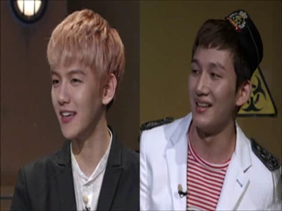 EXO 백현(왼쪽)과 딕펑스 현우 /사진=엠넷 제공