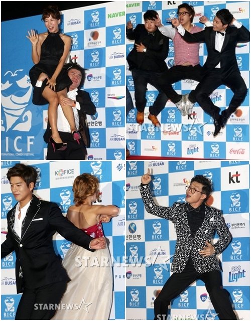 (왼쪽 위부터 시계방향으로)배우 유지태, 컬투 정찬우 김태균, 임하룡, 이용식 / 사진=이동훈 기자