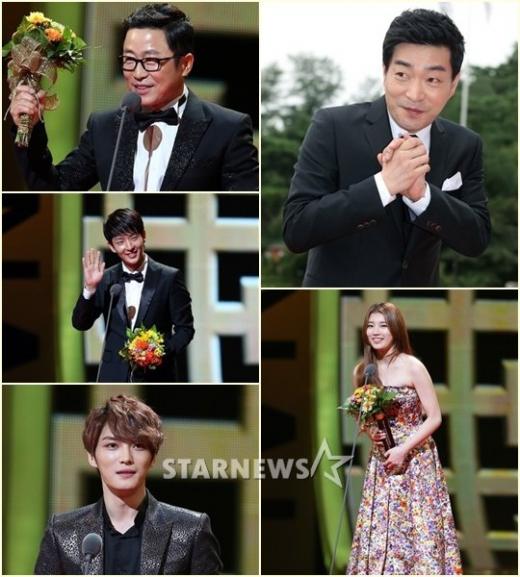 (왼쪽위부터 시계방향)이문식, 손현주, 수지, 김재중, 이준기 / 사진=최부석 기자