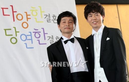 김조광수 감독(왼쪽)과 김승환 대표 / 스타뉴스