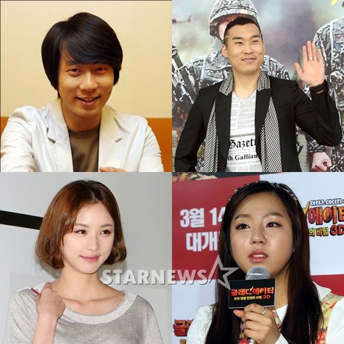 (왼쪽 위부터) 신화 멤버 앤디, 손진영, 쥬얼리 멤버 예원, 배우 사희 /사진=스타뉴스