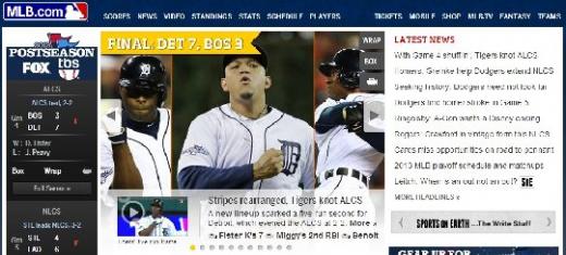 보스턴을 꺾고 시리즈 균형을 맞춘 디트로이트 /사진=MLB.com 캡쳐