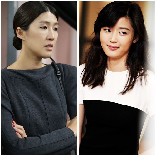 홍진경(왼쪽/사진제공=룬컴)과 전지현(사진=스타뉴스)