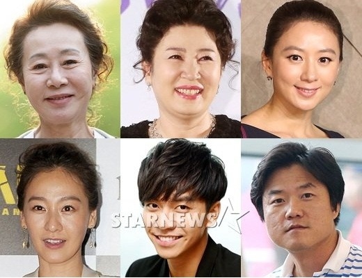윤여정, 김자옥, 김희애, 나영석PD, 이승기, 이미연 /사진=스타뉴스