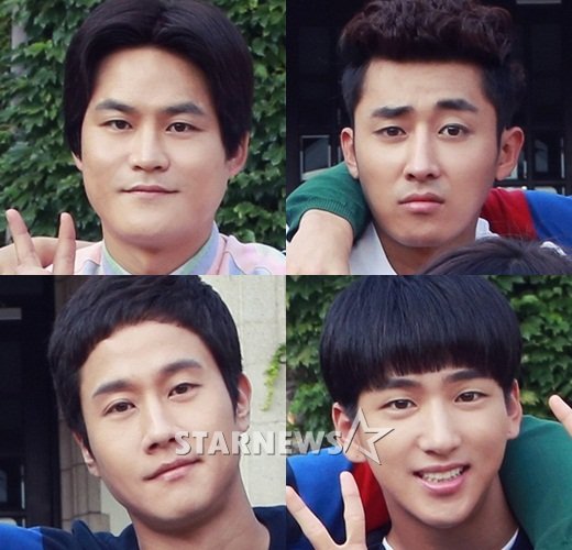 tvN '응답하라 1994'의 삼천포(김성균), 해태(손호준 분), 빙그레(바로), 쓰레기(정우) /사진=tvN