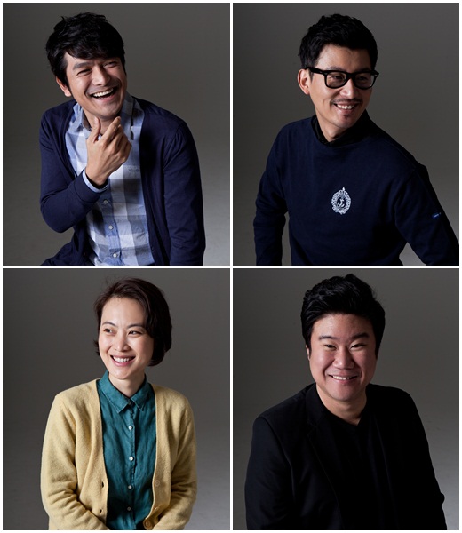 배우 이지훈, 강신철, 임현성, 김재화(왼쪽 위부터 시계방향)/사진=판타지오 제공
