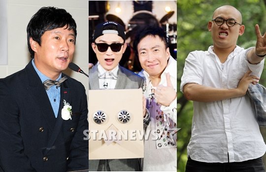 왼쪽부터 이수근, 거머리, 이원구