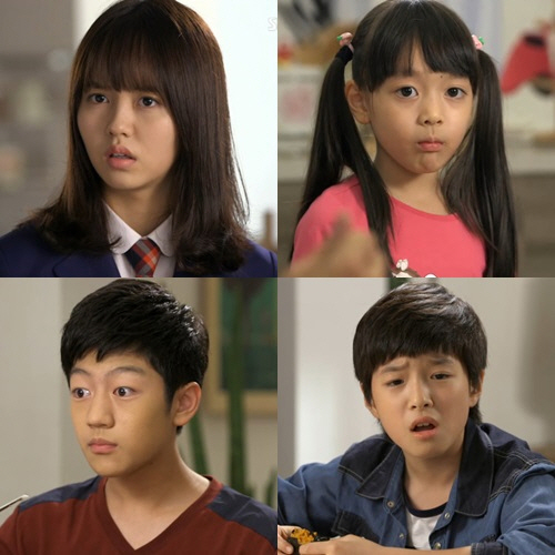 (왼쪽 위부터) 배우 김소현, 강지우, 남다름, 채상우 /사진=SBS '수상한 가정부' 방송화면