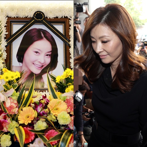고(故) 장자연 영정(왼쪽), 배우 이미숙 /사진=스타뉴스