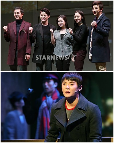(위 왼쪽부터 오른쪽으로) 장진 감독, 김준수, 오소연, 김예원, 박건형, (아래) 김준수 / 사진= 스타뉴스 이동훈 기자