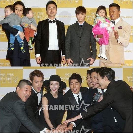 '슈퍼맨이 돌아왔다'의 이휘재, 장현성, 타블로, 추성훈 부녀, '우리 동네 예체능'의 강호동, 줄리엔 강, 이혜정, 서지석, 김혁, 우지원, 존박/사진=최부석 기자