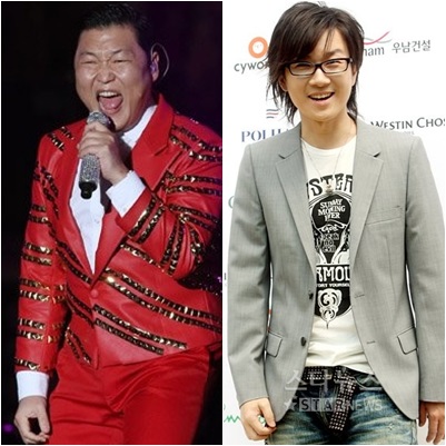 싸이(왼쪽)와 서태지