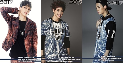갓세븐 멤버 JB(왼쪽부터)와 마크, 잭슨 / 사진=JYP엔터테인먼트