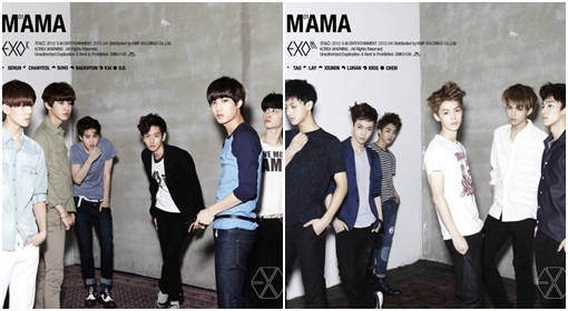 엑소-K(왼)와 엑소-M / 사진출처= SM엔터테인먼트 공식 홈페이지