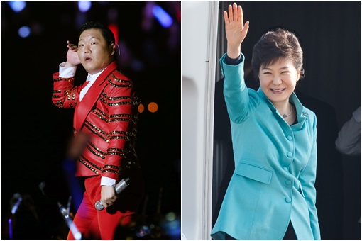 싸이(왼)와 박근혜 대통령 / 사진= 스타뉴스, 뉴스1 제공