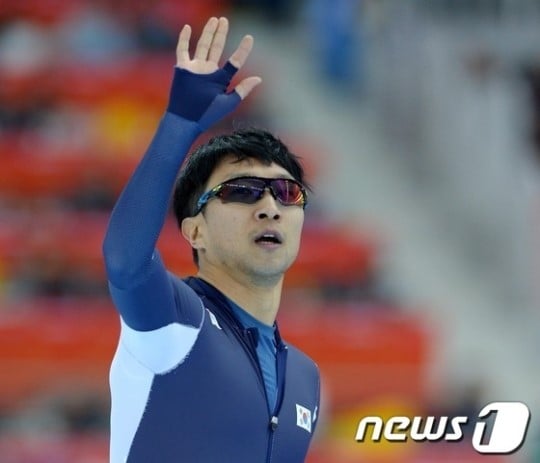 자신의 올림픽 마지막 무대인 남자 스피드스케이팅 1000m 결승에 출전하는 이규혁 /사진=news1