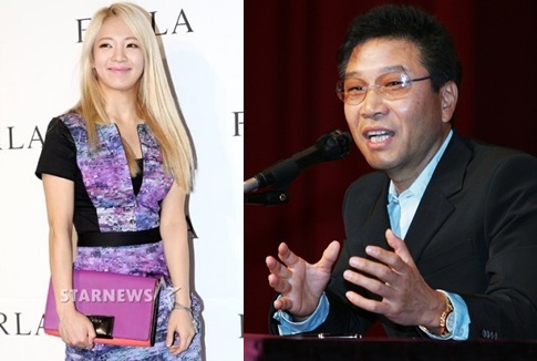 효연(왼족)과 이수만 / 사진=스타뉴스