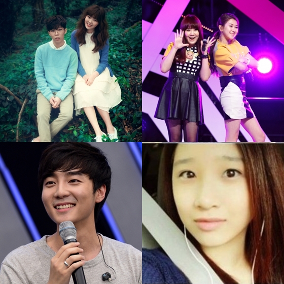 왼쪽 위부터 시계방향으로 악동뮤지션, 15&, 유나킴, 로이킴