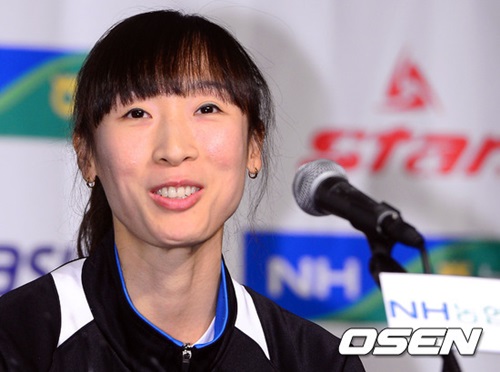 FA 시장에 나온 베테랑 세터 이효희./ 사진=OSEN