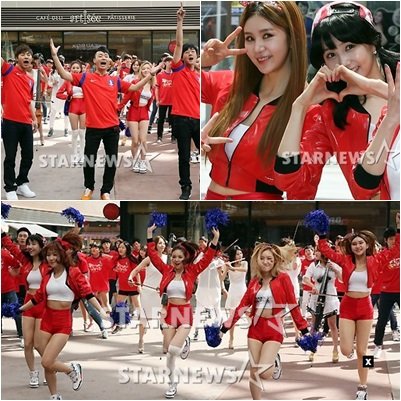 '아이 러브 코리아' 뮤직비디오 촬영 현장 / 사진=임성균 기자