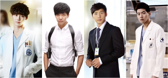 이종석 이승기 이상우 이상윤(왼쪽부터)