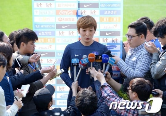 한국 여자 축구대표팀 소속으로 '2014 아시안컵'에 참가한 박은선. /사진=News1