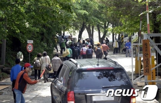 구원파 본산인 금수원의 입구. /사진=News1