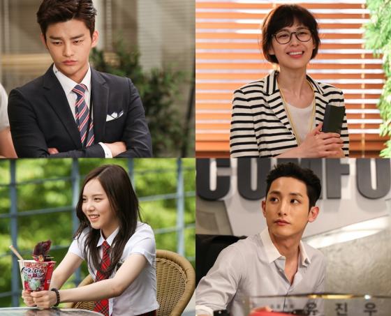 tvN '고교처세왕'의 서인국, 이하나, 이수혁, 이열음(왼쪽 위부터 시계방향)