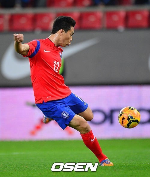 지난해 3월 그리스전서 득점포를 가동한 박주영. /사진=OSEN
