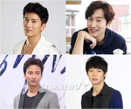 배우 지성, 이광수, 박유천, 김남길(왼쪽위부터 시계방향)/사진=스타뉴스