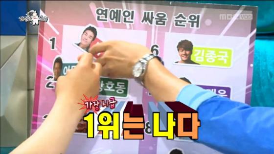 배우 이동준이 연예인 싸움 순위 1위에 자신을 위치시키고 있다/사진=MBC '황금어장 라디오스타' 캡쳐