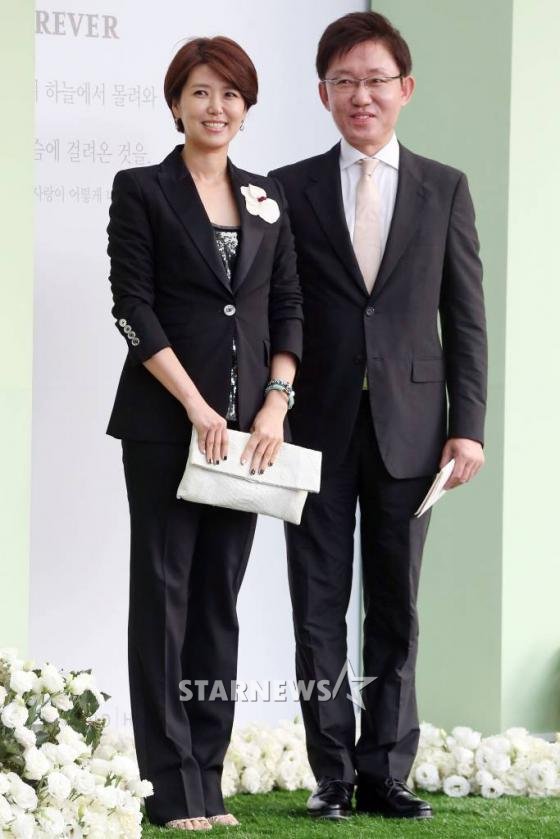 방송인 손범수, 진양혜 부부/사진=이기범 기자