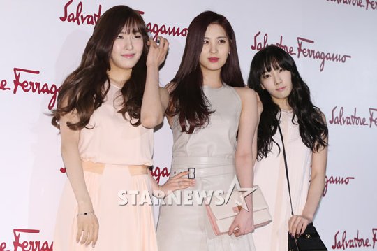 (왼쪽부터) 티파니, 서현, 태연/사진=이기범 기자