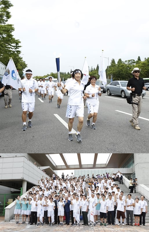 인천아시안게임 성화봉송단 발대식이 지난 4일 인천광역시 평생학습관에서 열렸다. /사진=인천아시안게임 조직위 제공