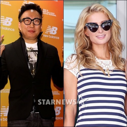 박명수와 패리스 힐튼 / 사진=머니투데이 스타뉴스