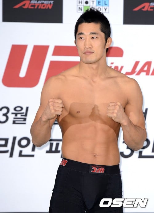 UFC 5연승에 실패한 김동현. /사진=OSEN