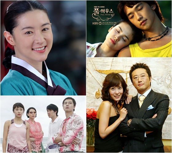 2004년 대표 한국 드라마. 사진 왼쪽 위부터 시계방향으로 '대장금', '풀하우스', '파리의 연인', '발리에서 생긴 일' / 사진=스틸컷, 포스터