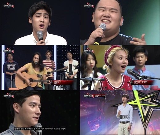 '슈퍼스타K6' 출연자 송유빈, 임도혁(사진 맨 위부터 아래로), 강불새, 볼빨간사춘기, 재스퍼조,김정훈/사진제공=CJ E&M