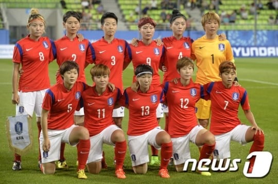 한국 여자축구대표팀 태국전 베스트11. /사진=뉴스1