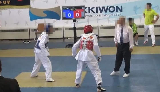 태권도 승부조작의 피해자 전효빈 군이 심경을 밝혔다./사진=경찰청 제공, 동영상 캡쳐