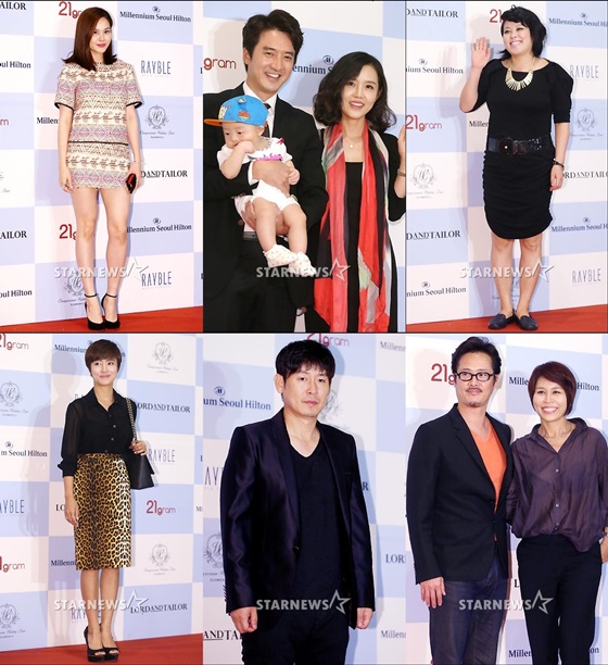(왼쪽 위부터 시계방향) 아이비, 정준호 이하정 부부, 홍지민, 남경주 최정원, 설경구, 최송현/사진=홍봉진 기자