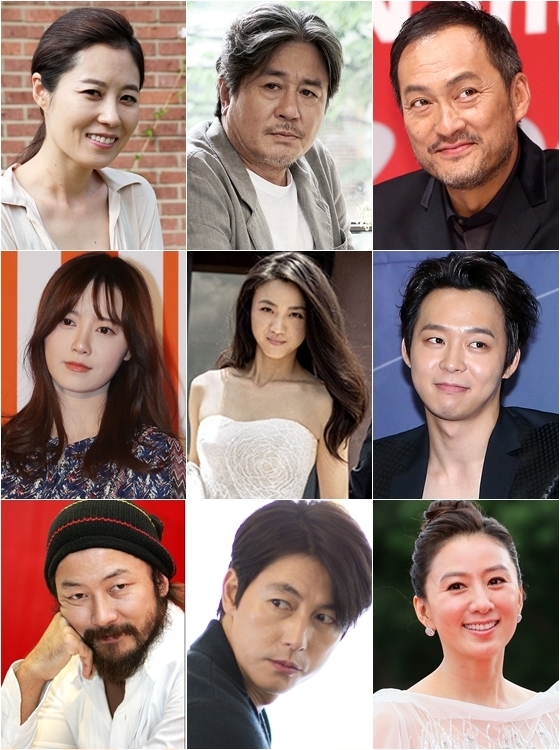 사진 왼쪽 위부터 아래로 문소리, 최민식, 와타나베 켄, 구혜선, 탕웨이, 박유천, 아사노 타다노부, 정우성, 김희애 / 사진=머니투데이 스타뉴스