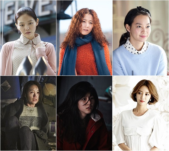 배우 이솜, 남상미, 신민아, 고준희, 김새론, 정유미(왼쪽 위부터 시계방향)/사진=영화 '마담뺑덕', '슬로우 비디오', '나의 사랑 나의 신부', '맨홀', '레드카펫' 스틸